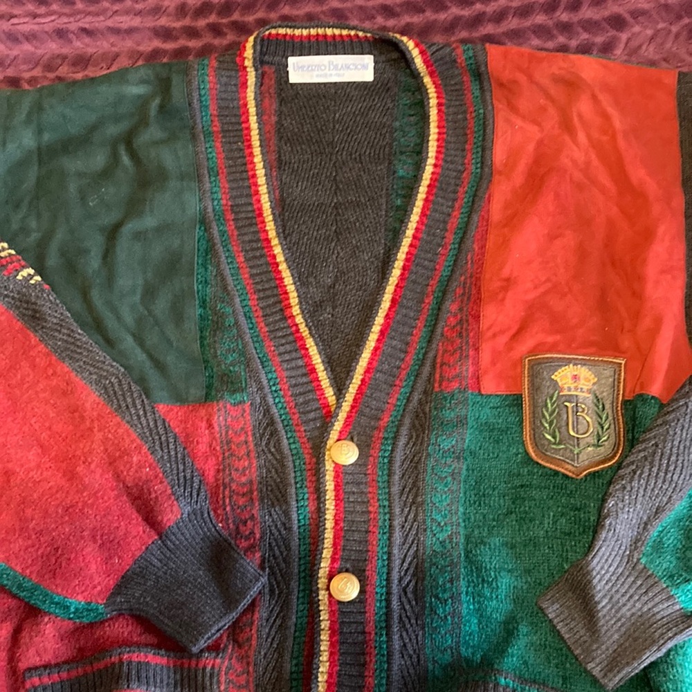 Umberto Bilancioni Italian made cardigan size 54